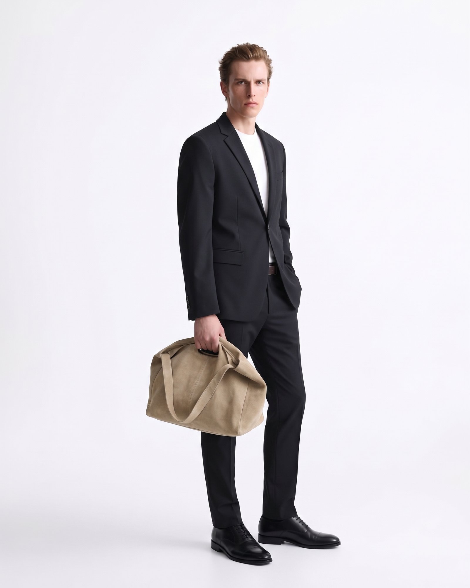 Gianni Visentin Jas Blazer Pria Slim Fit Hitam Glossy - 0023 - Image 2