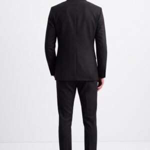 Gianni Visentin Jas Pria Slim Fit Hitam Pekat - 0025