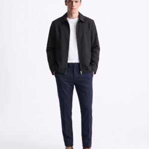 Gianni Visentin Jasket Pria Regular Fit Hitam - 0001