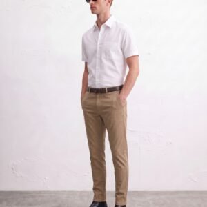 Gianni Visentin Kemeja Pria Lengan Pendek Regular Fit Putih - 9104