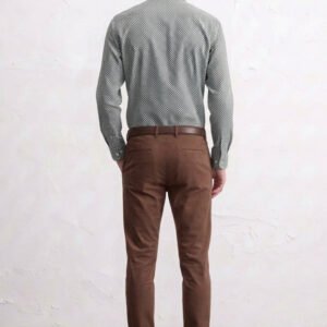 Gianni Visentin Kemeja Pria Smart Formal Modern Slim Kotak Kotak Hitam - 1203