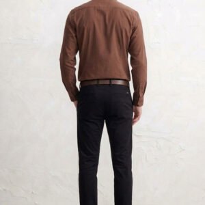 Gianni Visentin Kemeja Pria Lengan Panjang Poly Cotton Regular Fit Coklat - 9124