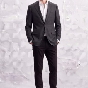Gianni Visentin Jas Blazer Pria Slim Fit Hitam - 0024