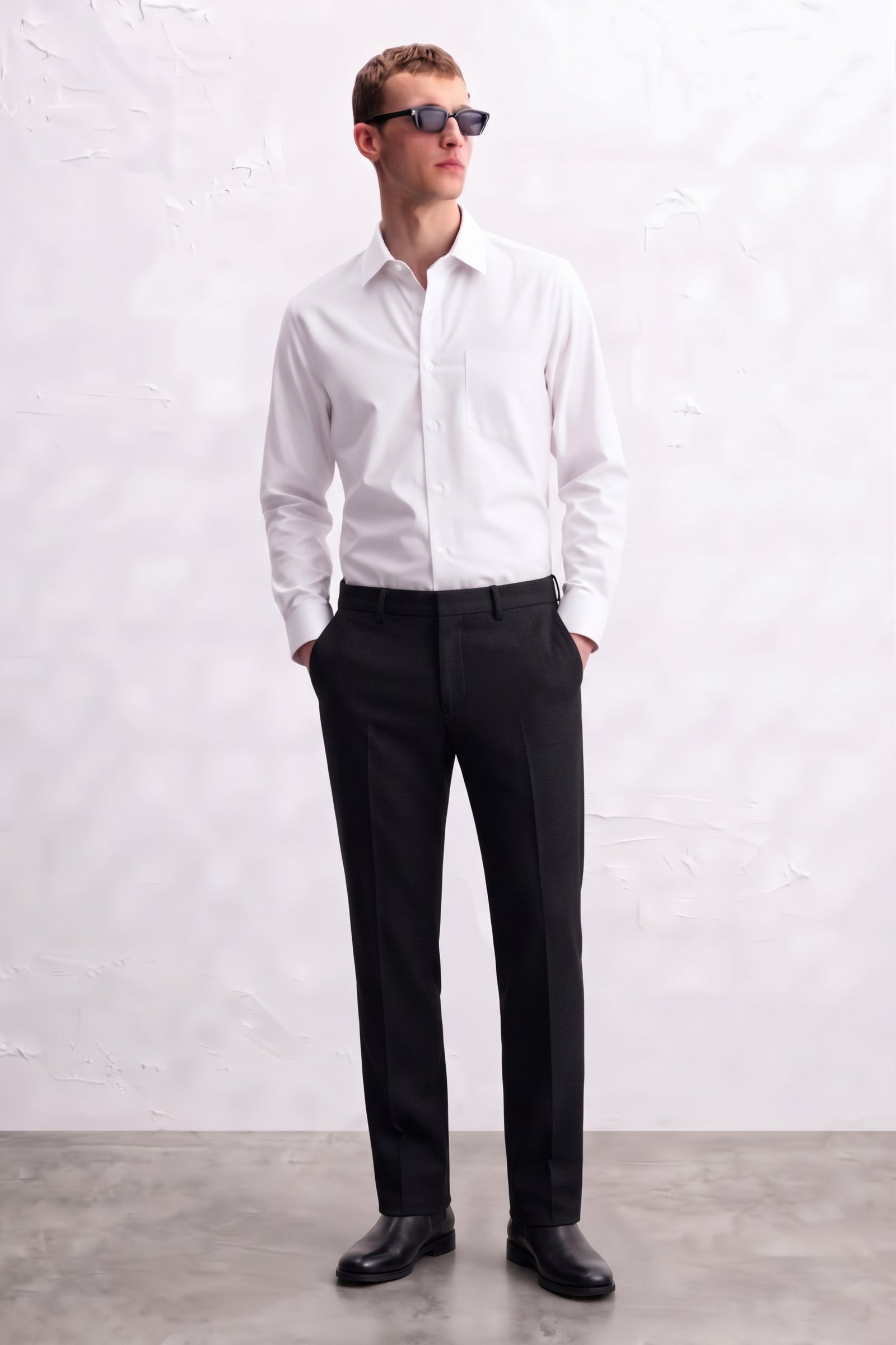 Gianni Vesinten Celana Pria Slim Fit Polyester Hitam - 4118 - Image 2
