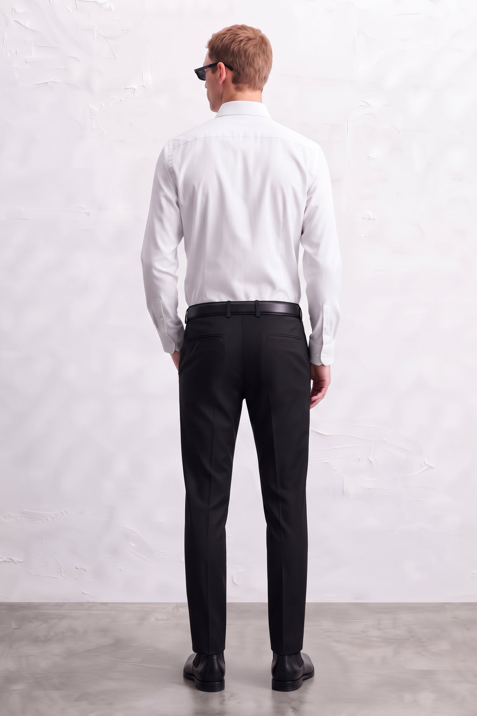 Gianni Vesinten Celana Pria Slim Fit Polyester Hitam - 4118 - Image 3