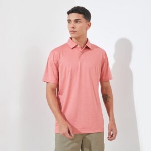 Jack Nicklaus Ainsley Premium Tonal Two Color Solid Polo Shirt Golf Performance