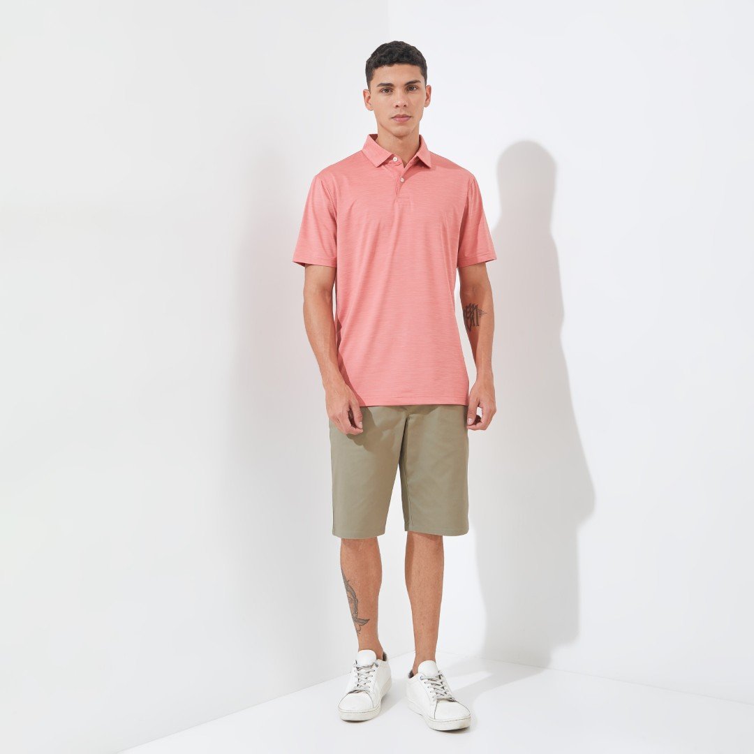 Jack Nicklaus Ainsley Premium Tonal Two Color Solid Polo Shirt Golf Performance - Image 7