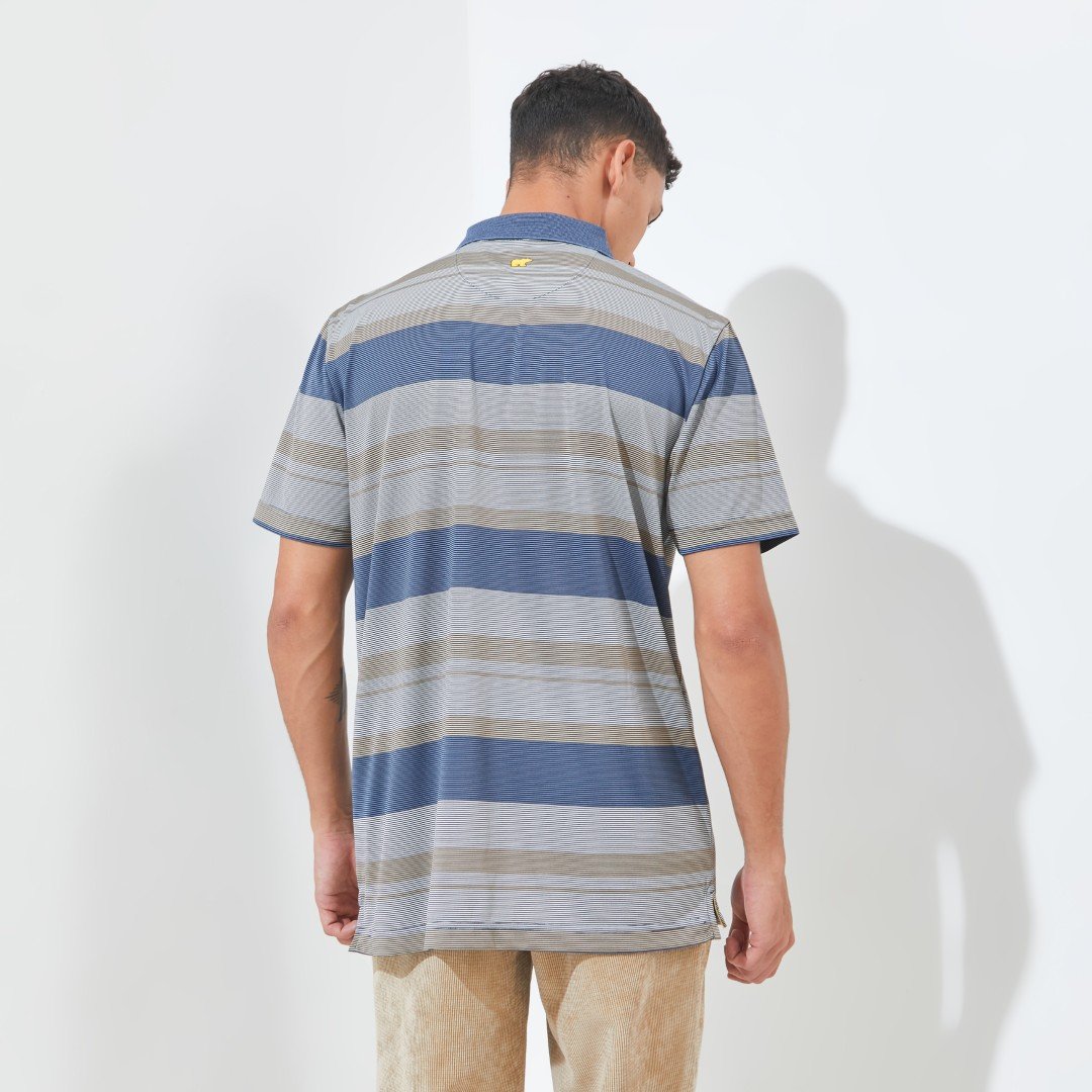 Jack Nicklaus Beverley Premium Polo Shirt Pria Polar Sky Golf Performance - Image 3