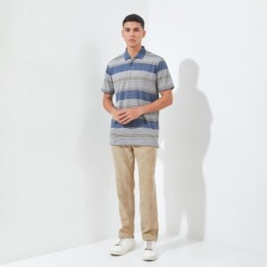 Jack Nicklaus Beverley Premium Polo Shirt Pria Polar Sky Golf Performance