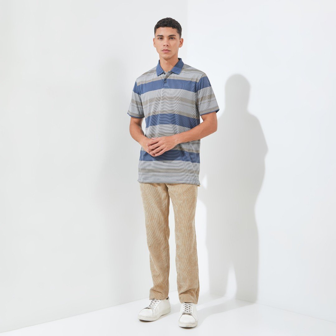 Jack Nicklaus Beverley Premium Polo Shirt Pria Polar Sky Golf Performance - Image 4