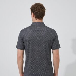 Jack Nicklaus Blackwood Premium Lattice Print Polo Shirt Golf Performance