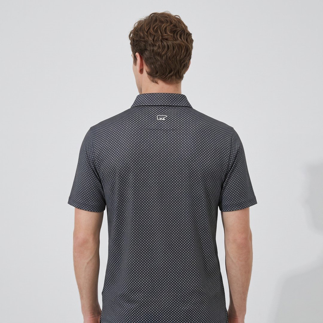 Jack Nicklaus Blackwood Premium Lattice Print Polo Shirt Golf Performance - Image 4