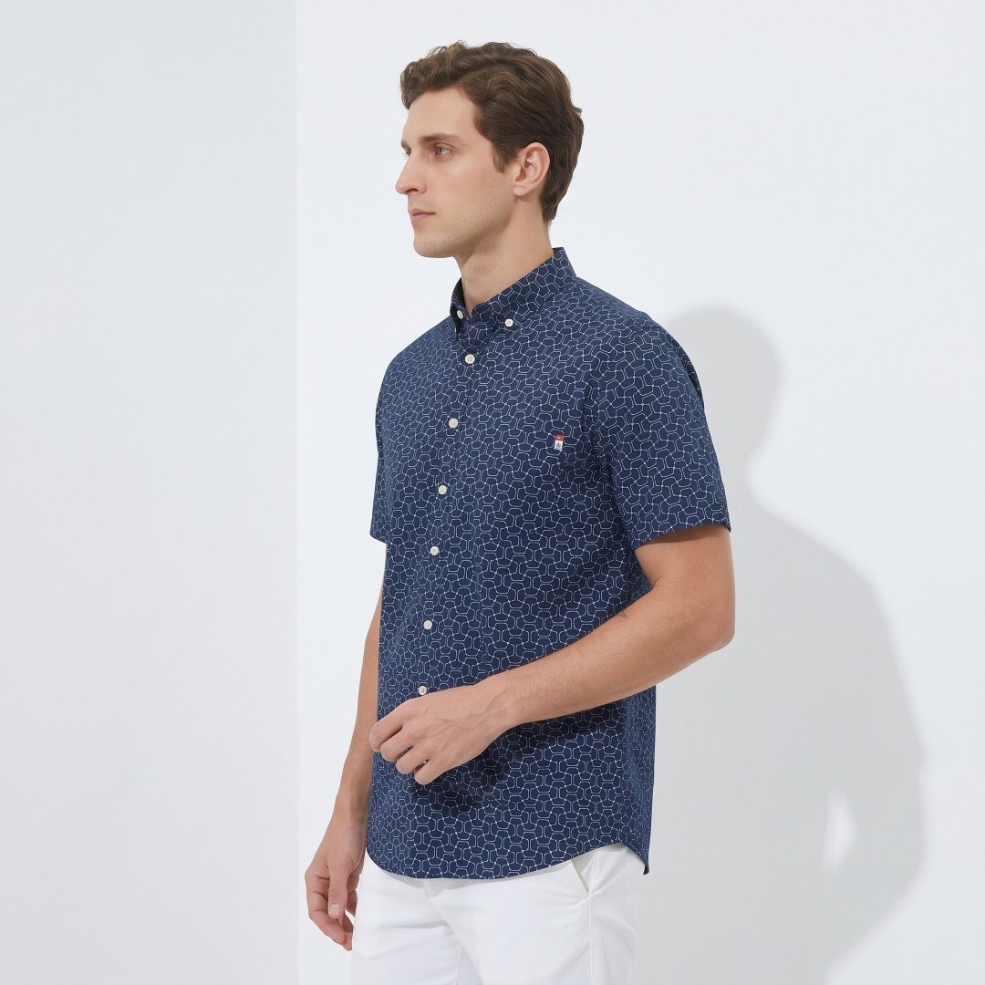Jack Nicklaus Cashmere Premium Mid Century Print Shirt - Image 2